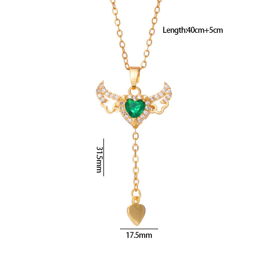 Angel Heart Necklace ¨C Movable Wings Design