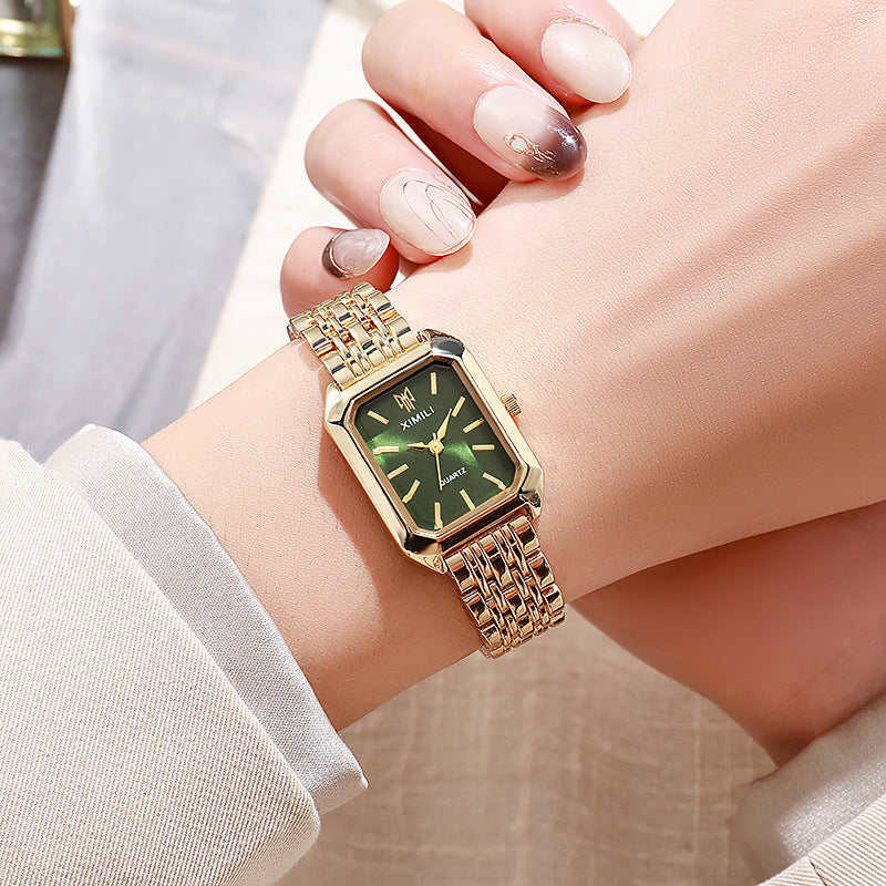Classic Square Link Bracelet Watch