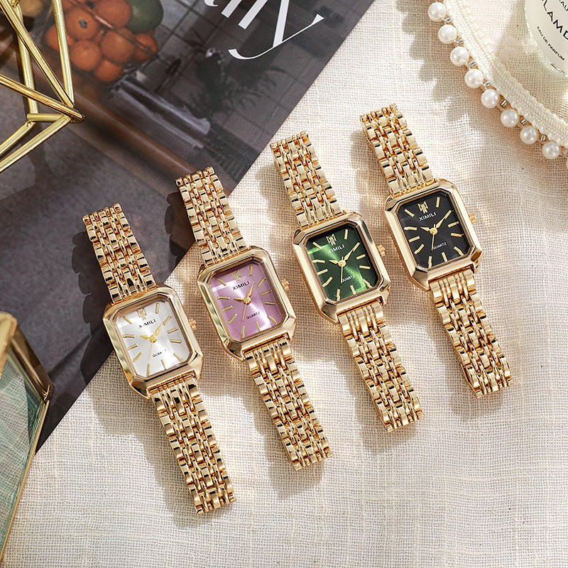 Classic Square Link Bracelet Watch