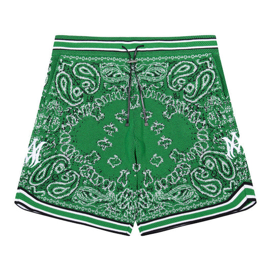 AMRI Bandana Print B-Ball Drawstring Shorts