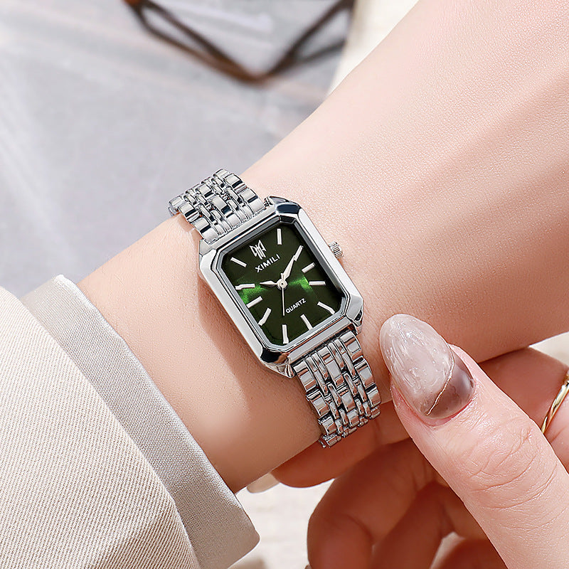 Classic Square Link Bracelet Watch