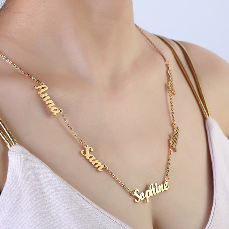 Personalized Name Necklace with 1¨C6 Names
