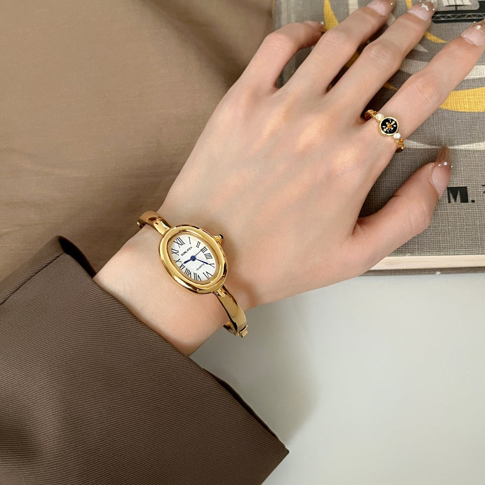 Elegant Oval Shaped Vintage Watch