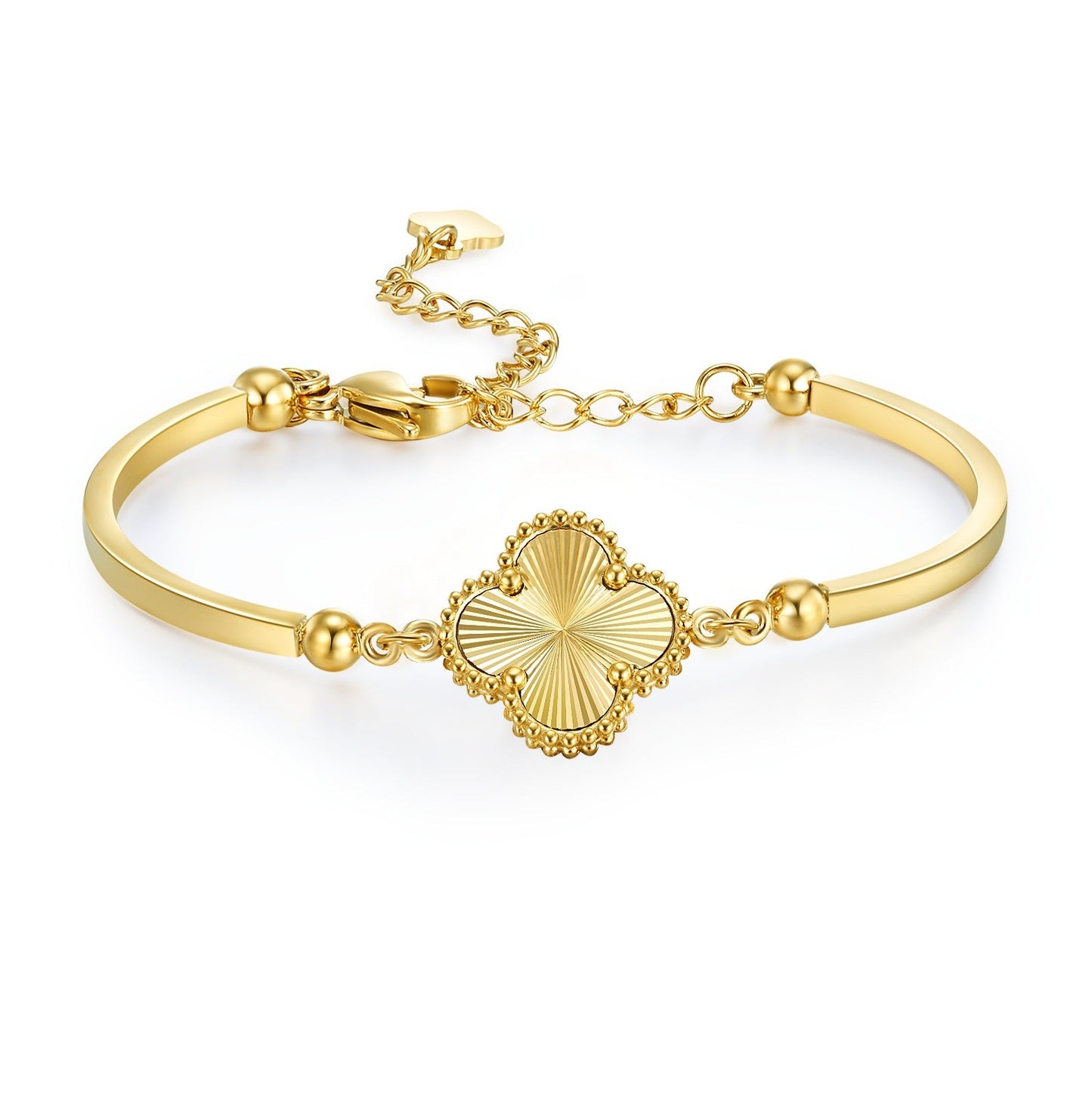 Waterproof Clover Bangle Bracelet