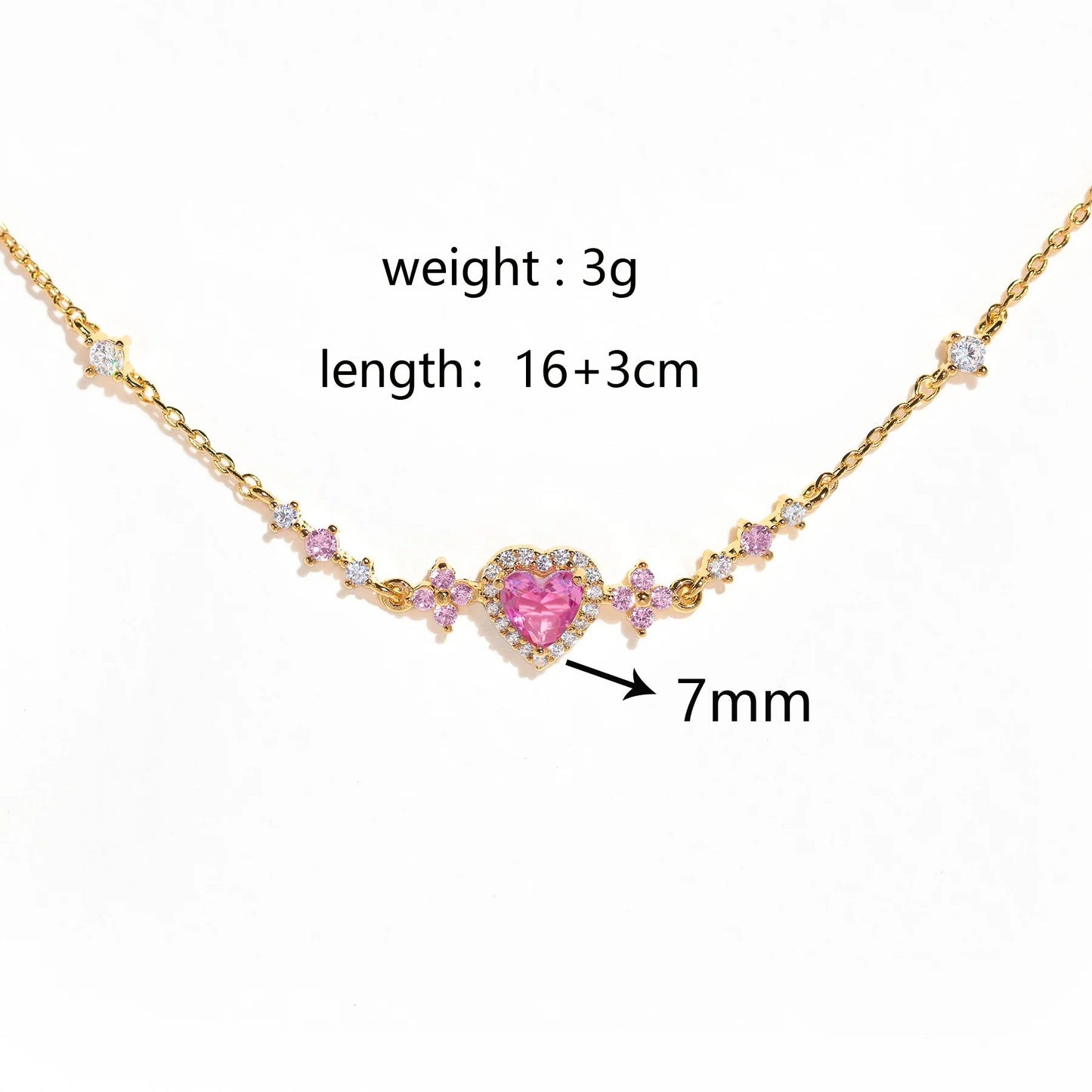 Sweet Pink Bow Crystal Stacking Bracelet