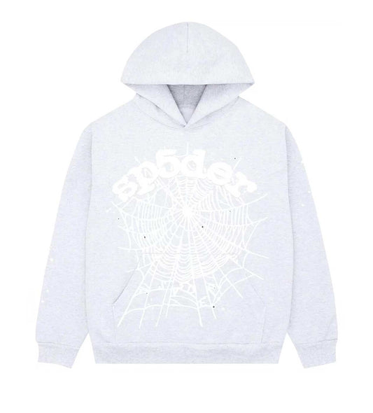 Sp5der OG Web Hoodie Heather Grey