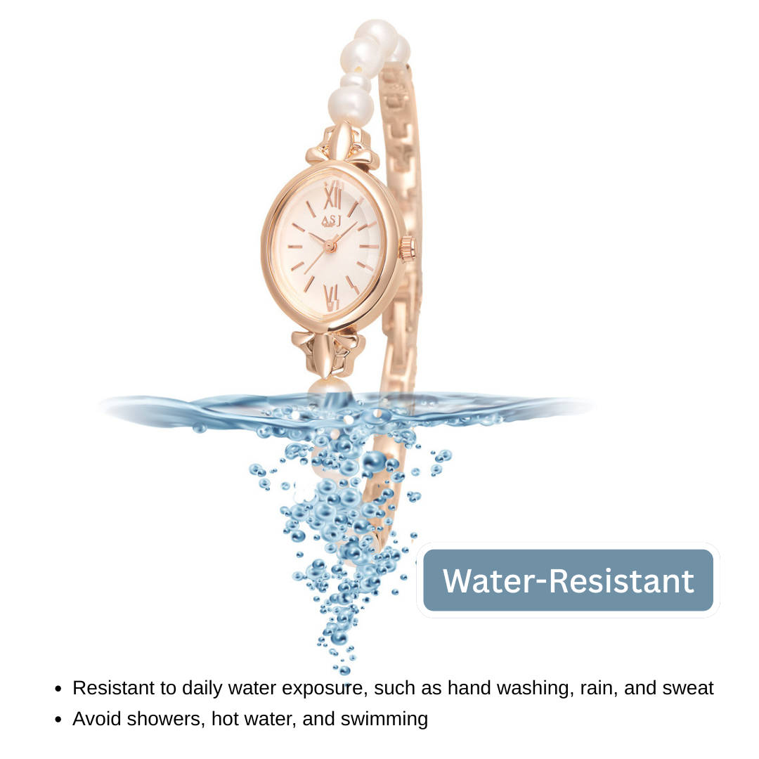 Pretty Pearl Quartz Bracelet Watch ¨C Rose Gold
