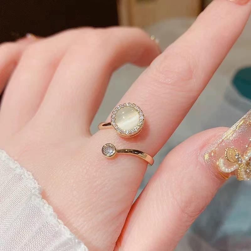Cat¡¯s Eye Stone Spinner Ring