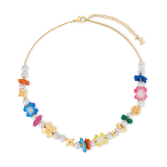 18K Louis Vuitton Surfin' Flower Necklace
