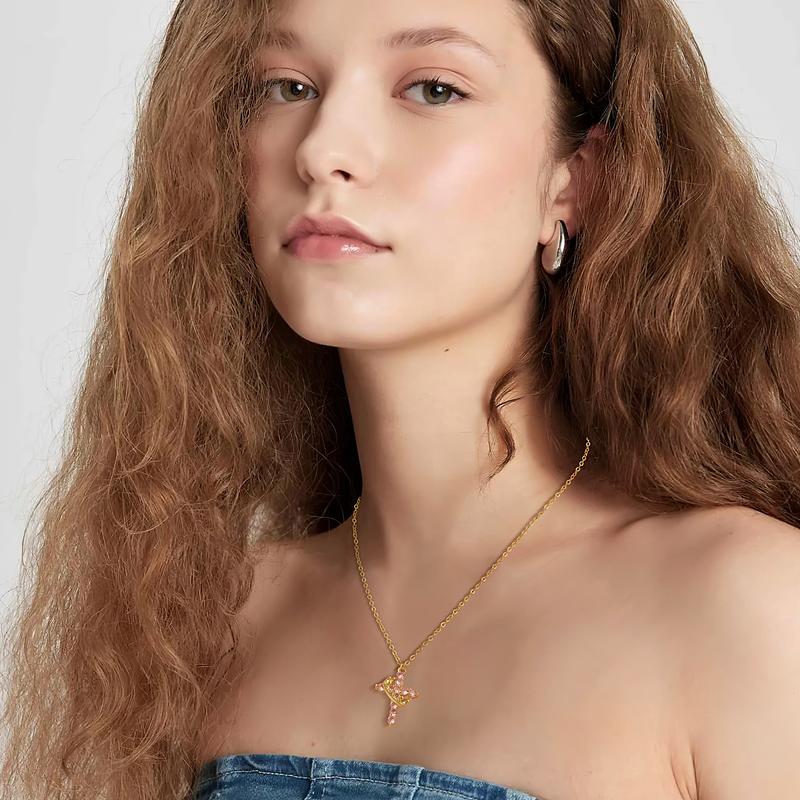 Cross & Crown 12 Birthstone Necklace