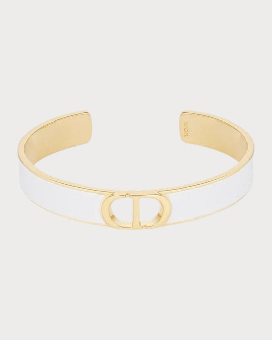 CHRISTIAN DIOR 30 Montaigne Thin Bangle Gold-Finish Metal(2 Colors)