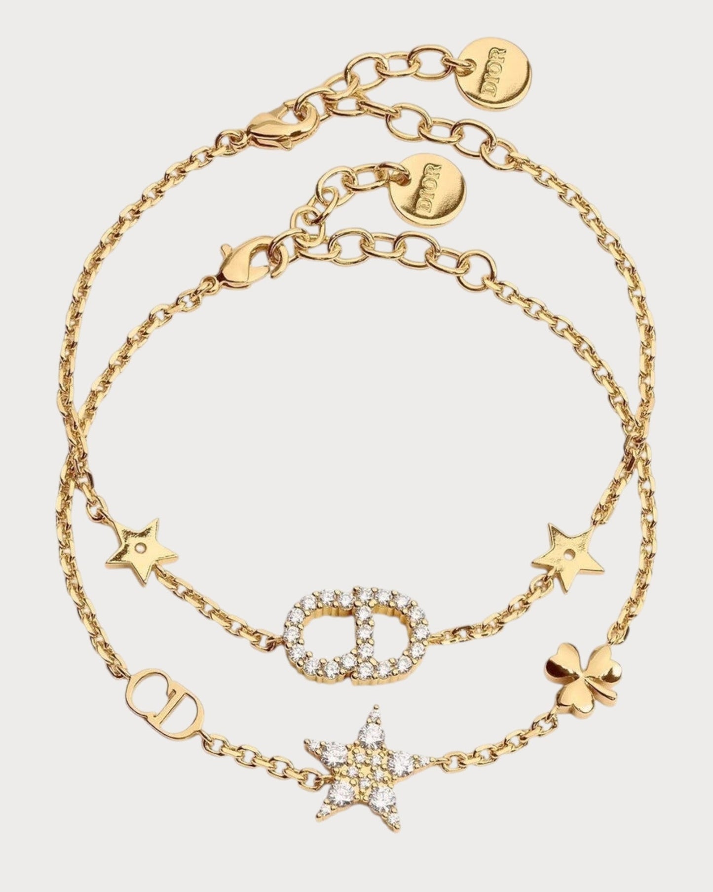 CHRISTIAN DIOR Clair D Lune Bracelet Set Gold-Finish Metal(Gold)