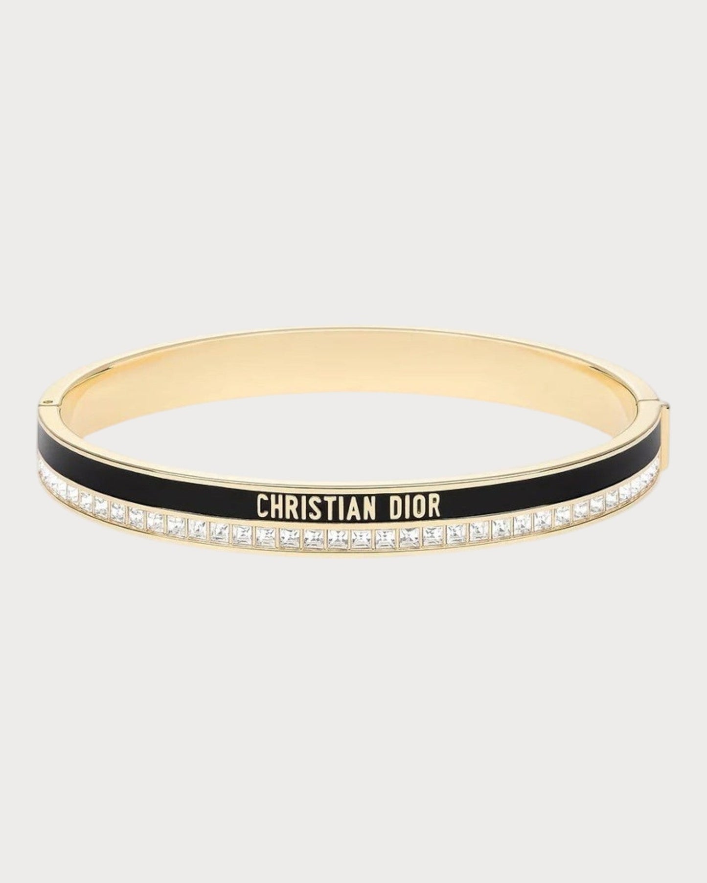 CHRISTIAN DIOR Dior Night Code Bangle Gold-Finish Metal(Black)