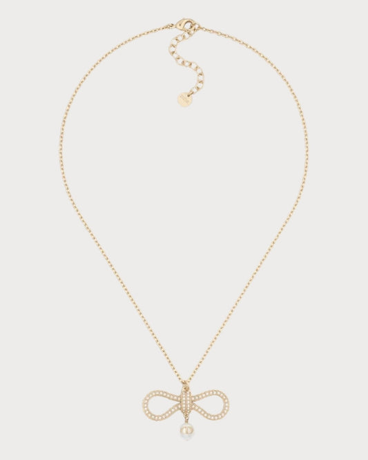 CHRISTIAN DIOR Le N?ud de Dior Necklace Gold-Finish Metal(Gold)