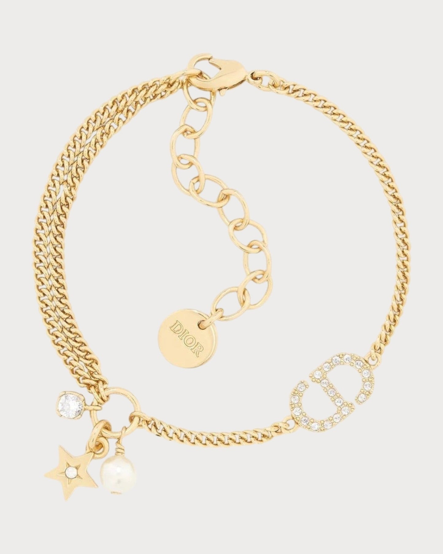 CHRISTIAN DIOR Petit CD Multi Bracelet£üµϊW ÐÒß\ÐÇÊÖæœ Gold-Finish Metal(Gold)