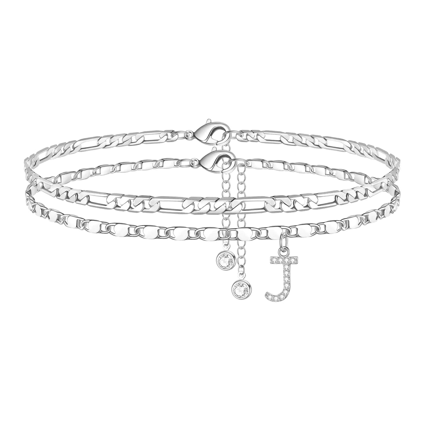 Waterproof & Tarnish-Free Classic Initial Anklet