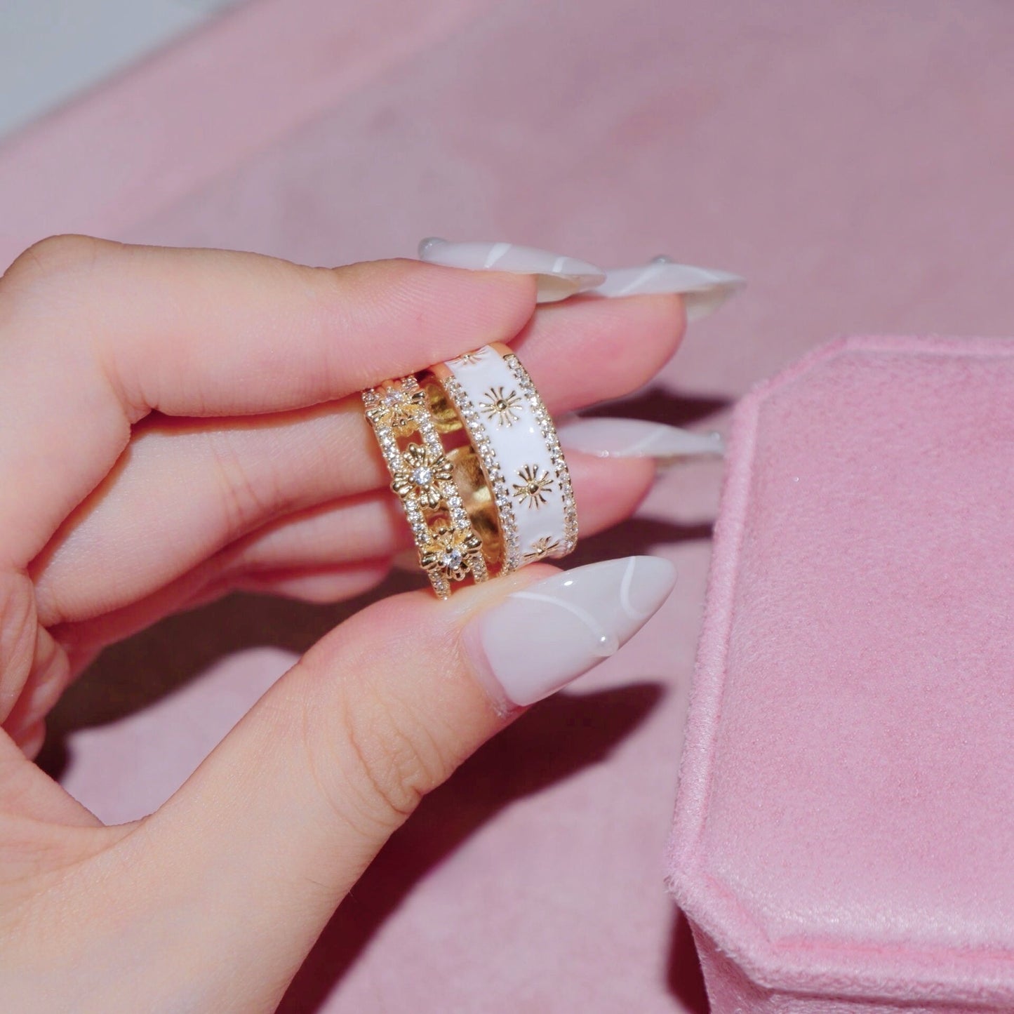 2-Piece Cross Stackable Rings