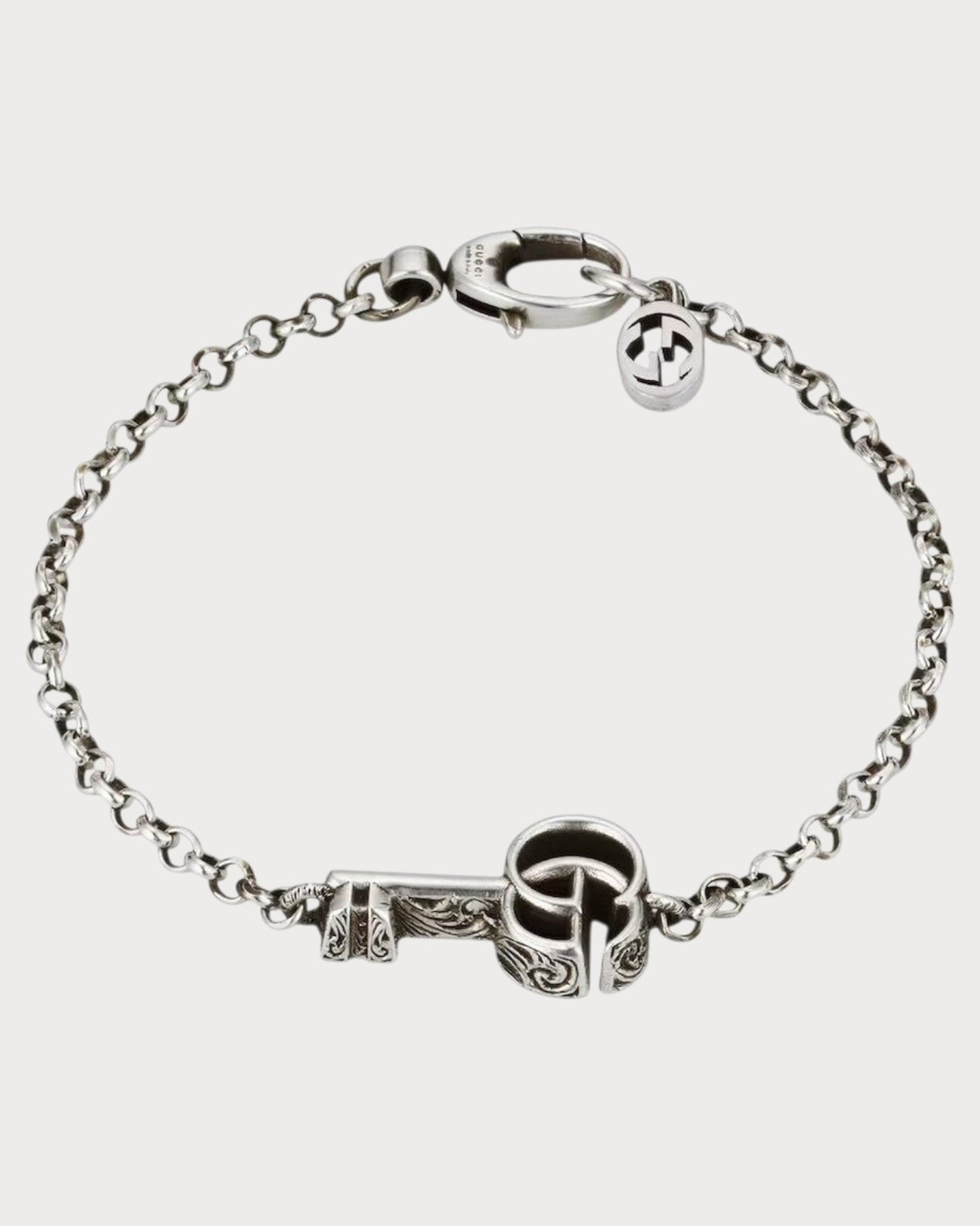 GUCCI GG Marmont Key Charm Bracelet Metal(Silver)