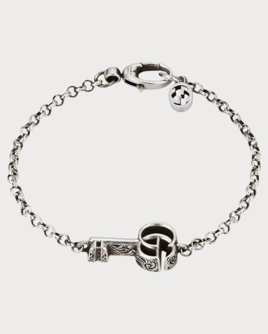 GUCCI GG Marmont Key Charm Bracelet Metal(Silver)