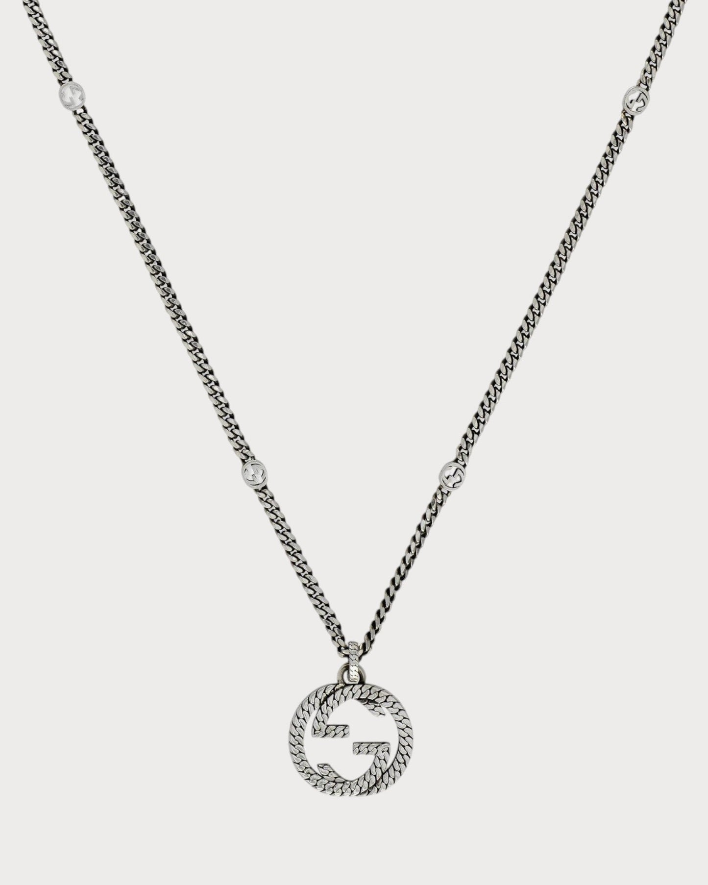 GUCCI Gucci Interlocking Necklace 925(Silver)