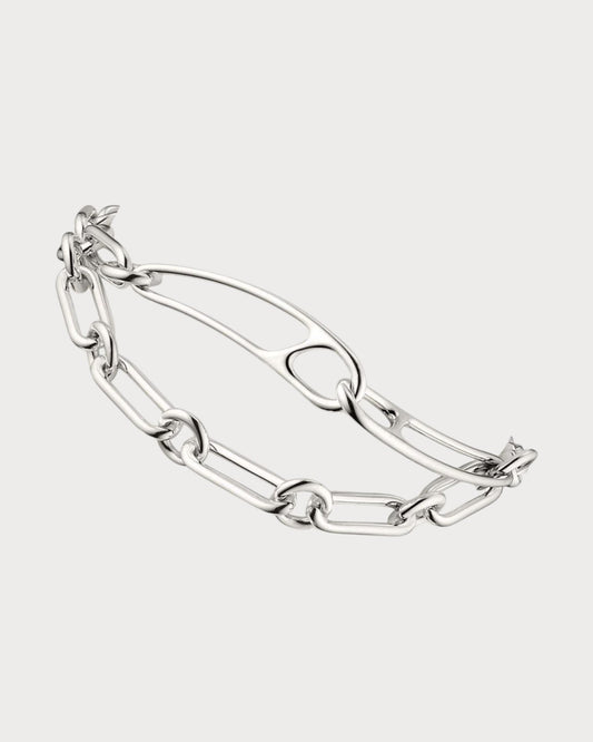 HERMES Chaine D'ancre Punk Bracelet 925(Silver)