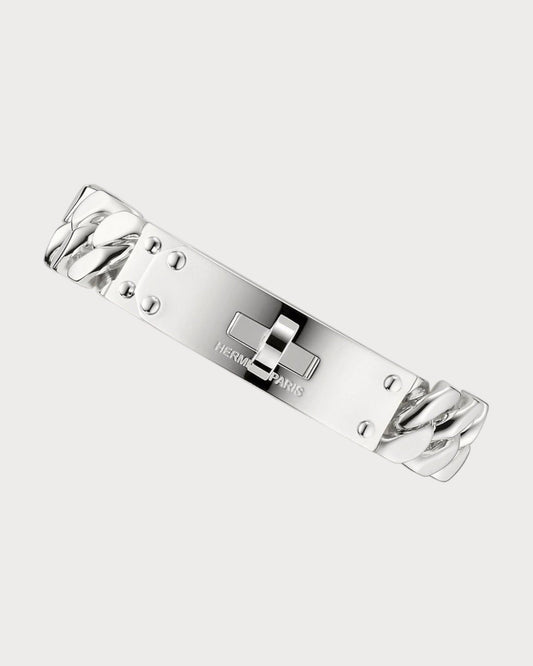 HERMES Kelly Gourmette Bracelet 925(Silver)