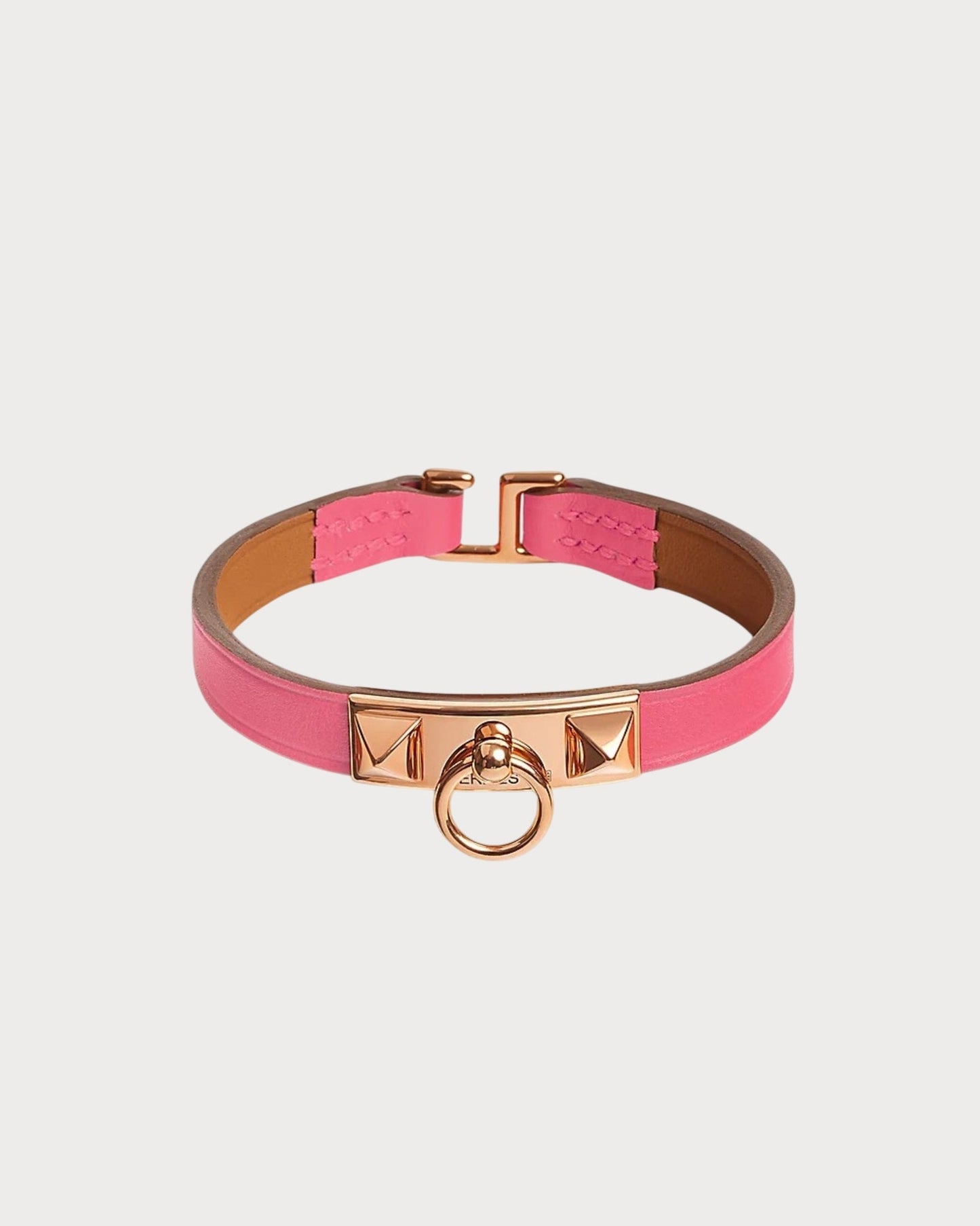 HERMES Rivale Bracelet Swift Leather(Mini/Many/Rose Gold)