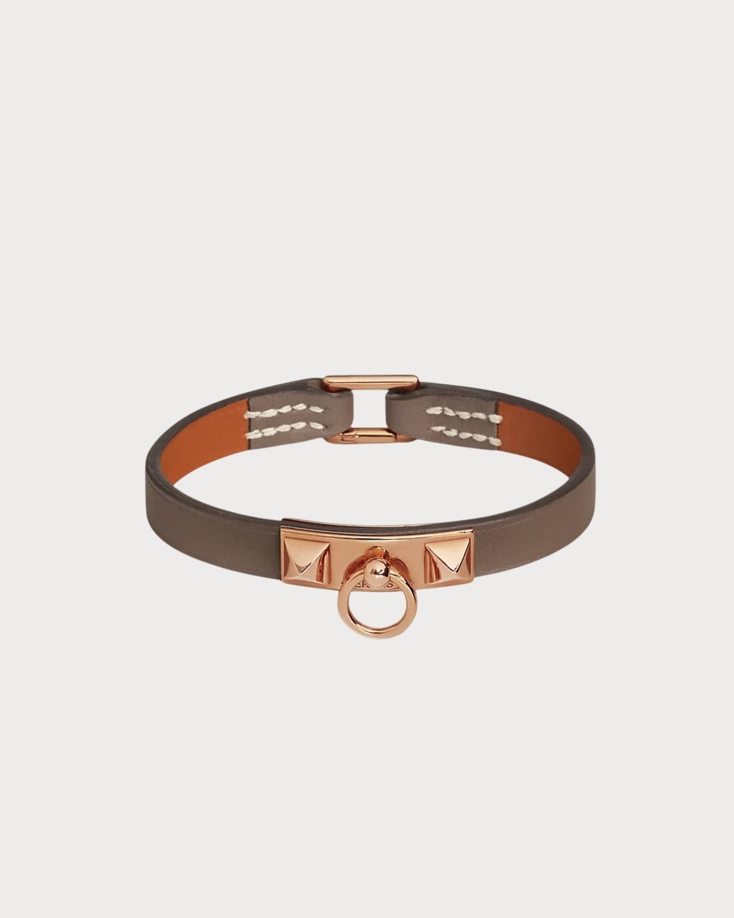 HERMES Rivale Bracelet Swift Leather(Mini/Many/Rose Gold)