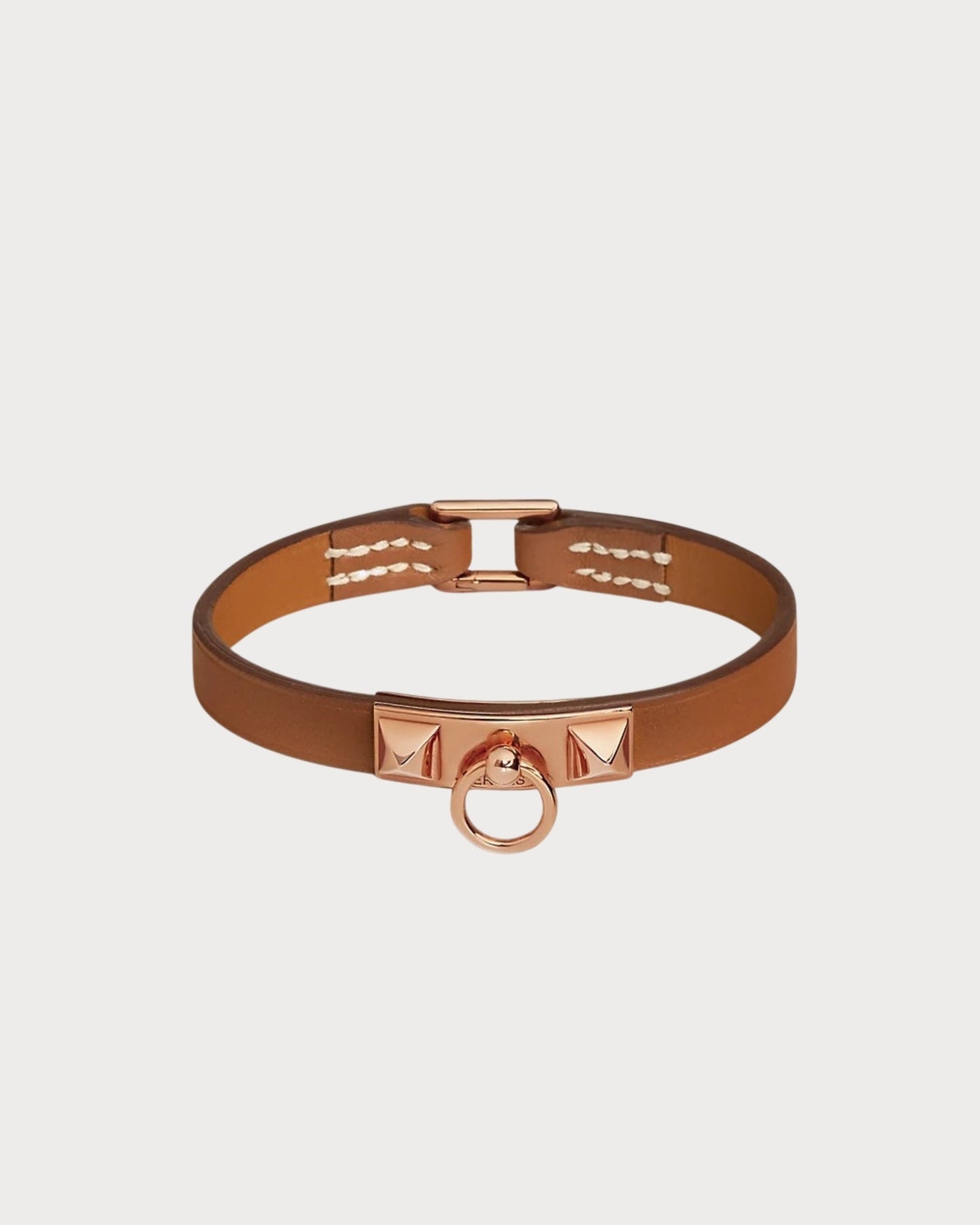 HERMES Rivale Bracelet Swift Leather(Mini/Many/Rose Gold)