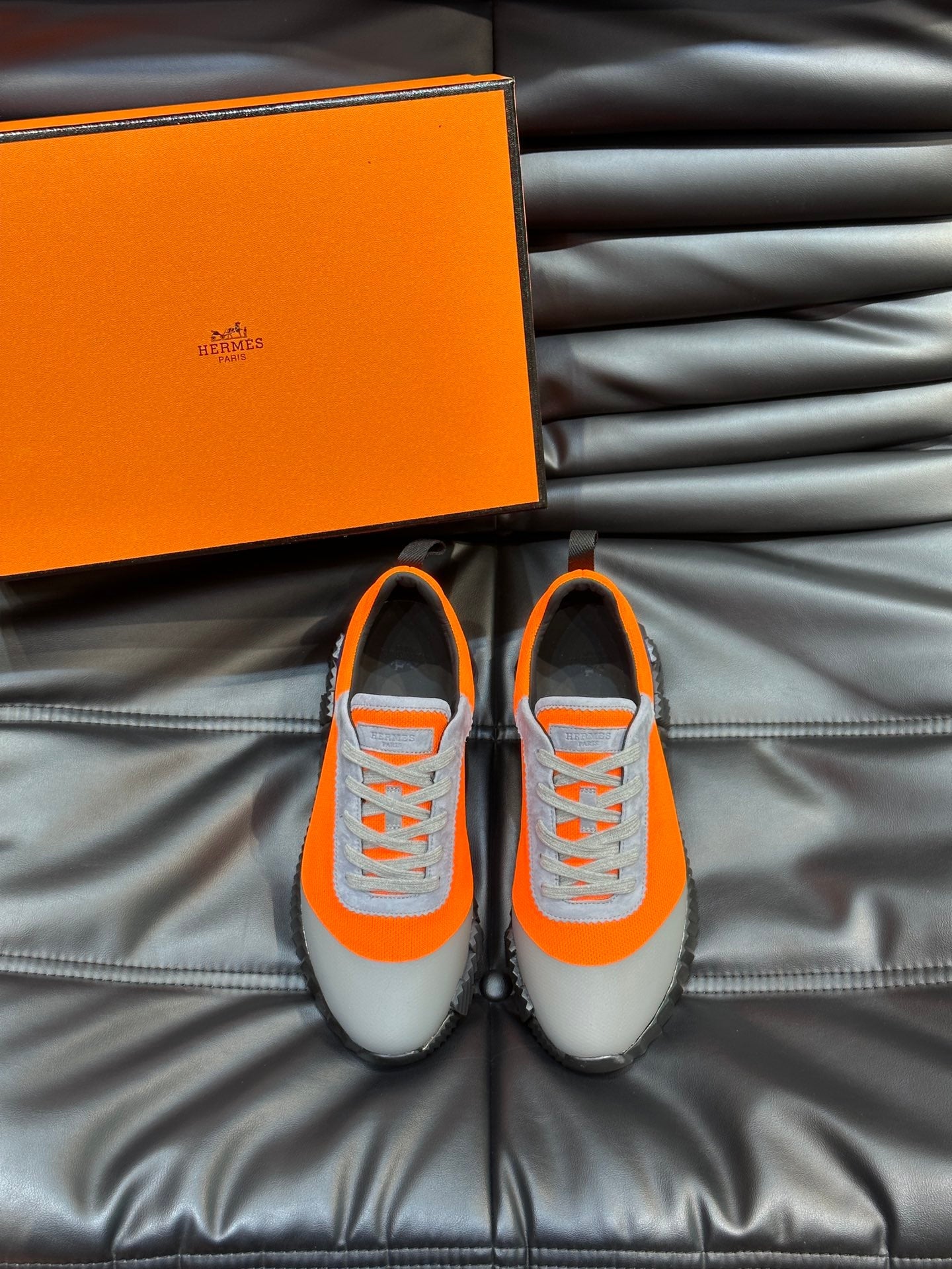 Hermès Bouncing Calfskin Mesh Sneakers