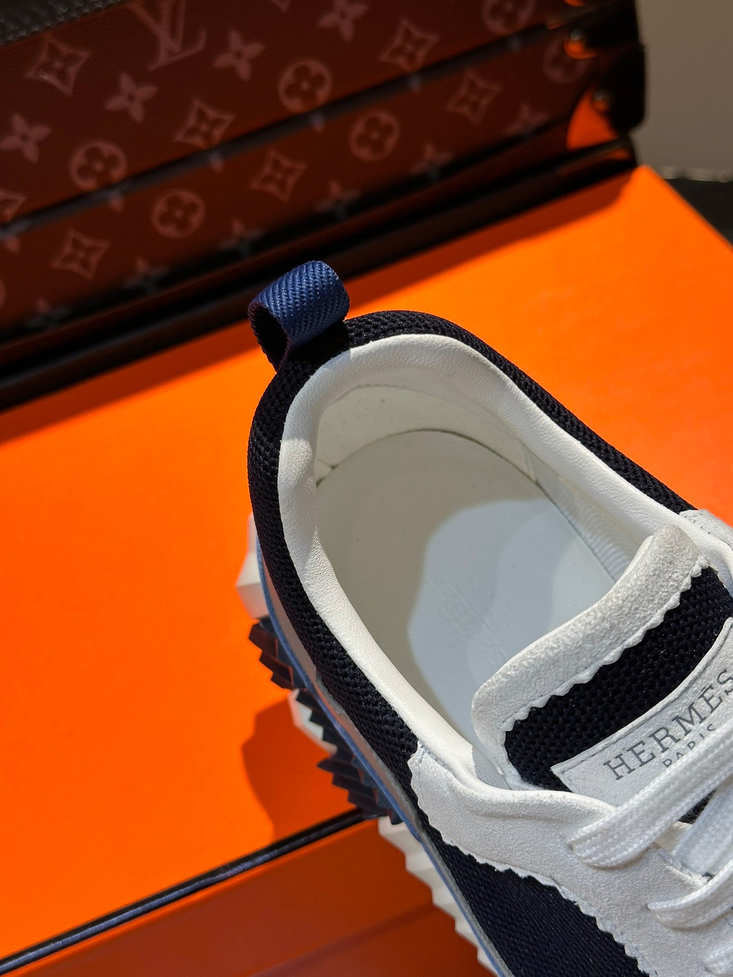 Hermès Bouncing Calfskin Mesh Sneakers