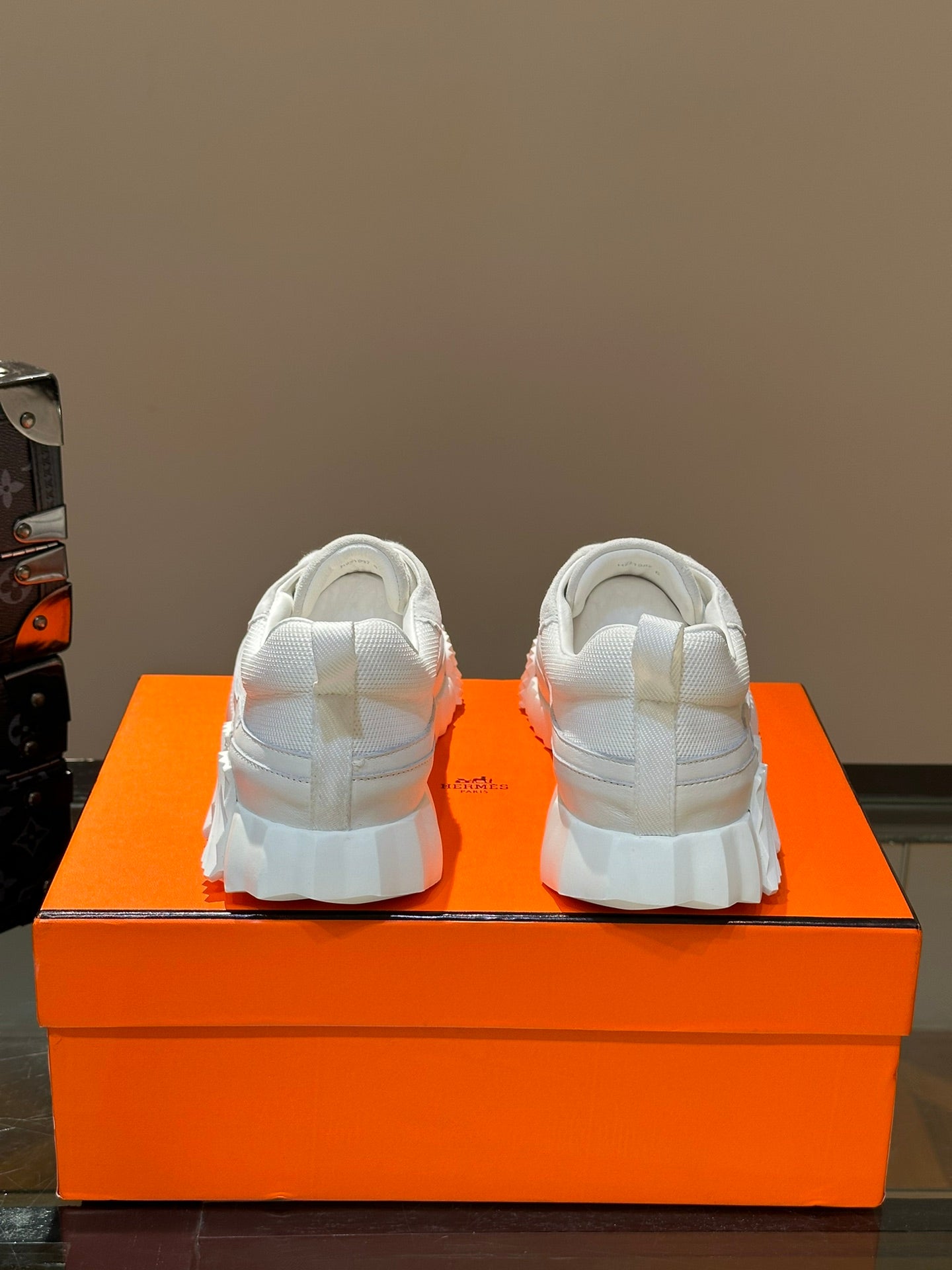 Hermès Bouncing Calfskin Mesh Sneakers