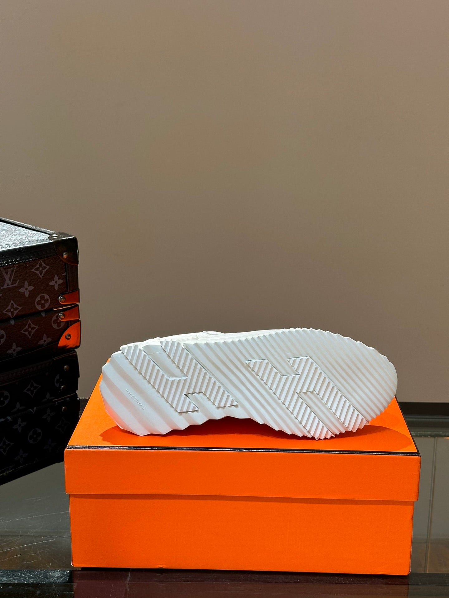 Hermès Bouncing Calfskin Mesh Sneakers