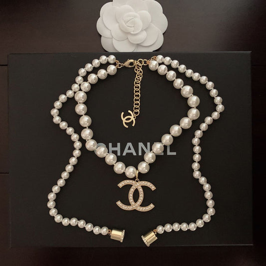 18K  Chanel Pearls Long Necklace