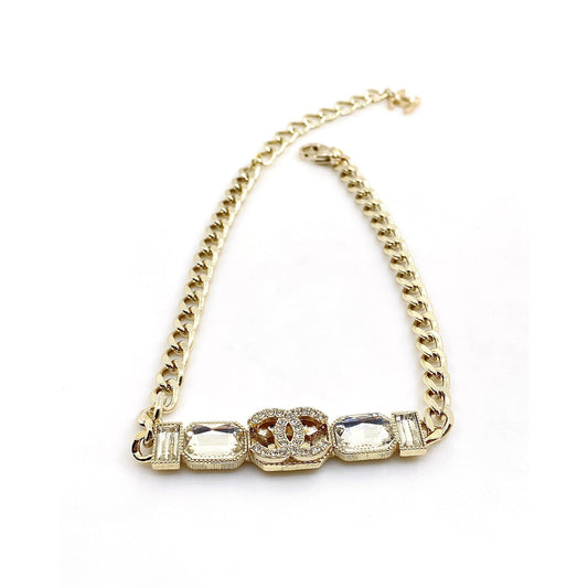 18K  Chanel Pearls Crystals Vintage Necklace