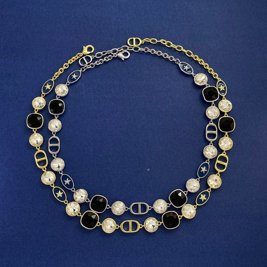 18K Dior Color Crystal Necklace