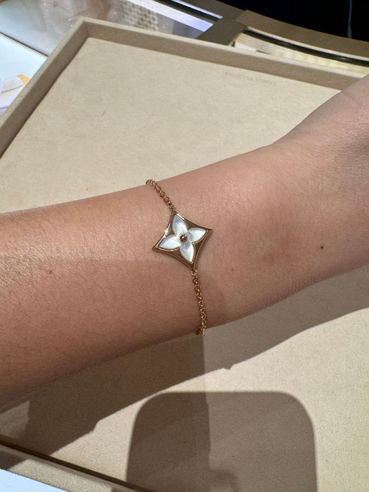 LOUIS VUITTON Q95466 Colour Blossom Star Bracelet(Rose Gold)
