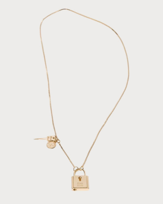MIU MIU Metal Necklace(Gold)