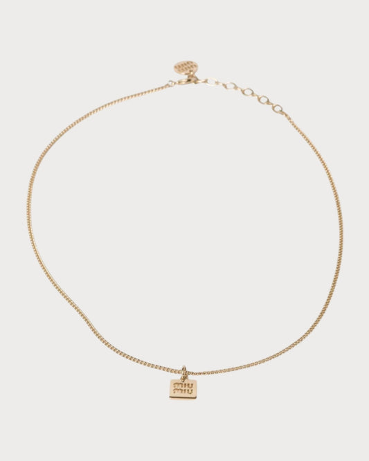 MIU MIU Metal Necklace(Gold)