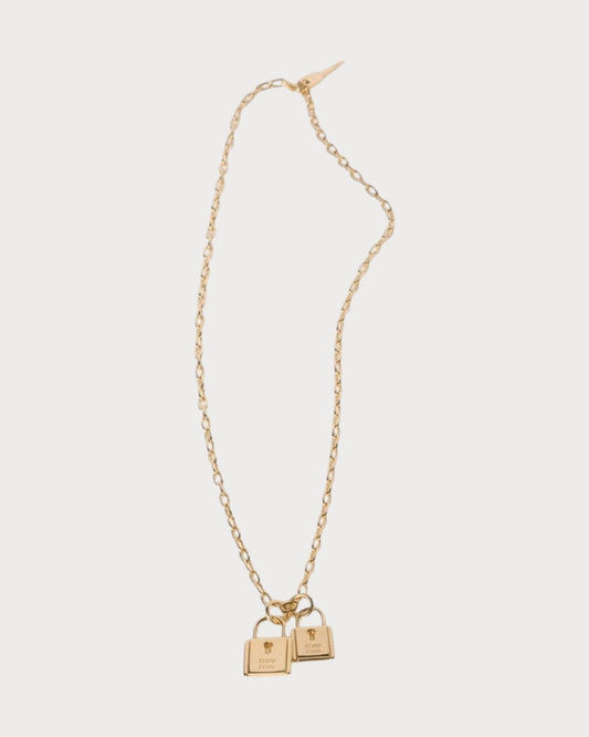 MIU MIU Metal Necklace(Gold)
