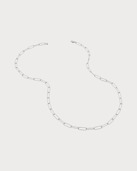 MONICA VINADER Alta Textured Sterling Silver Necklace(Silver)
