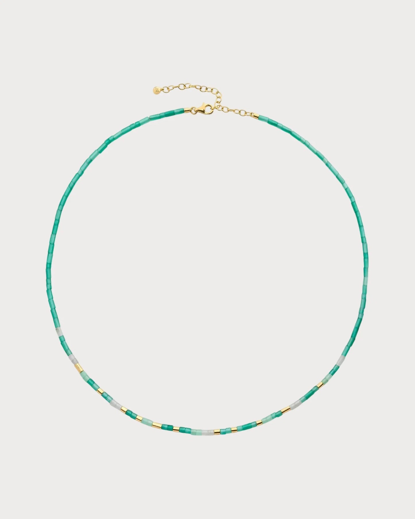 MONICA VINADER Delphi Gemstone 18ct Yellow Gold Vermeil And Green Onyx Beaded Necklace(Green)