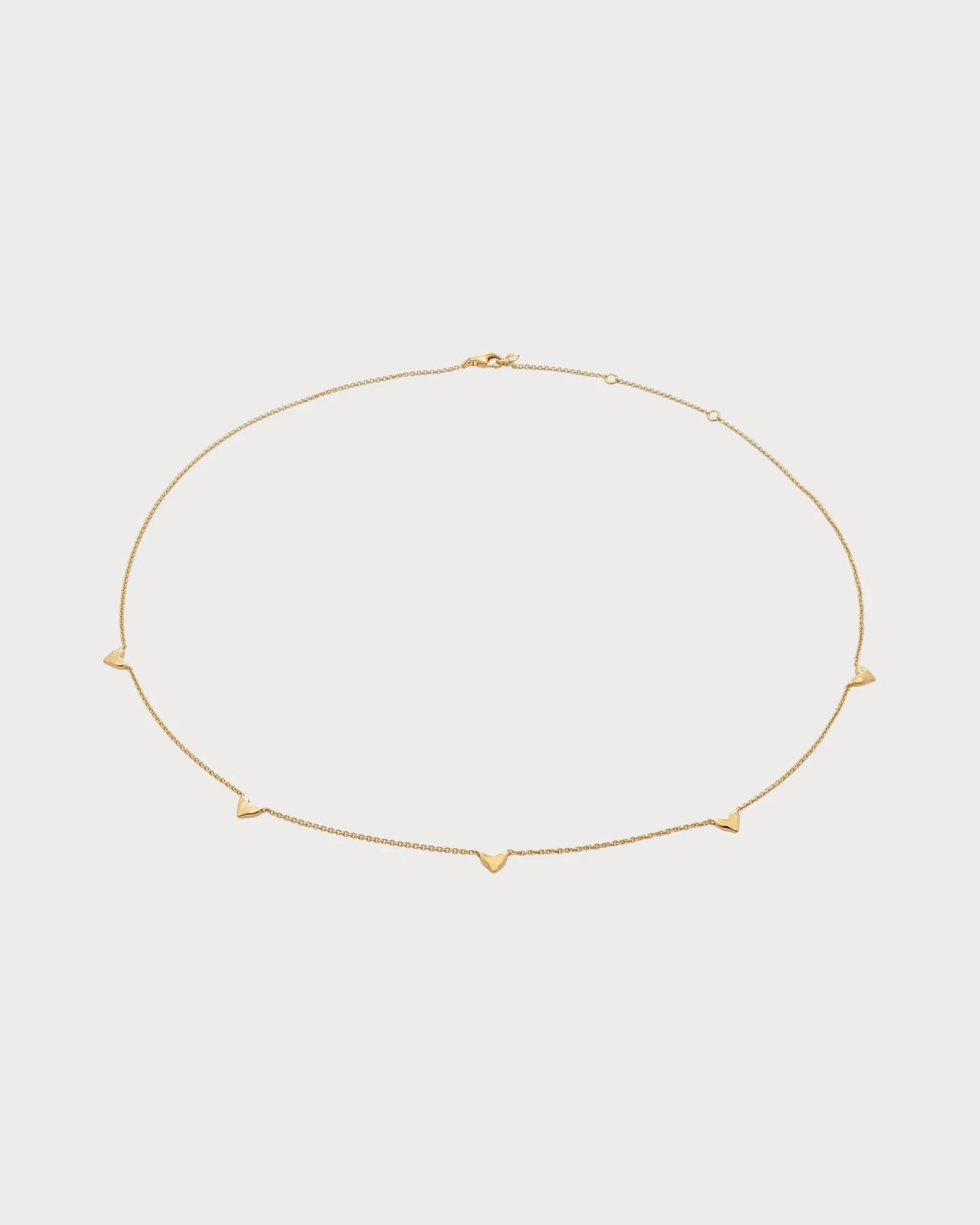 MONICA VINADER Heart Station 18ct Yellow Gold-Plated Vermeil Sterling-Silver Necklace(Gold)