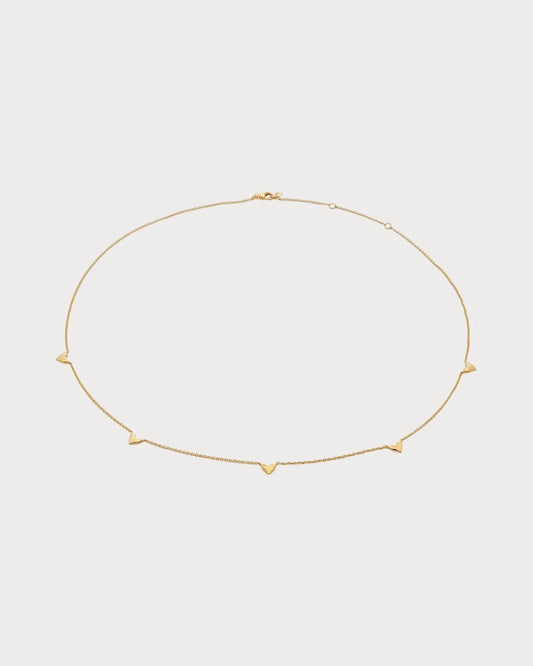 MONICA VINADER Heart Station 18ct Yellow Gold-Plated Vermeil Sterling-Silver Necklace(Gold)