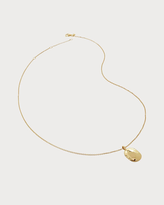 MONICA VINADER ID Locket-Charm 18ct Gold-Plated Vermeil Sterling-Silver Necklace(Gold)