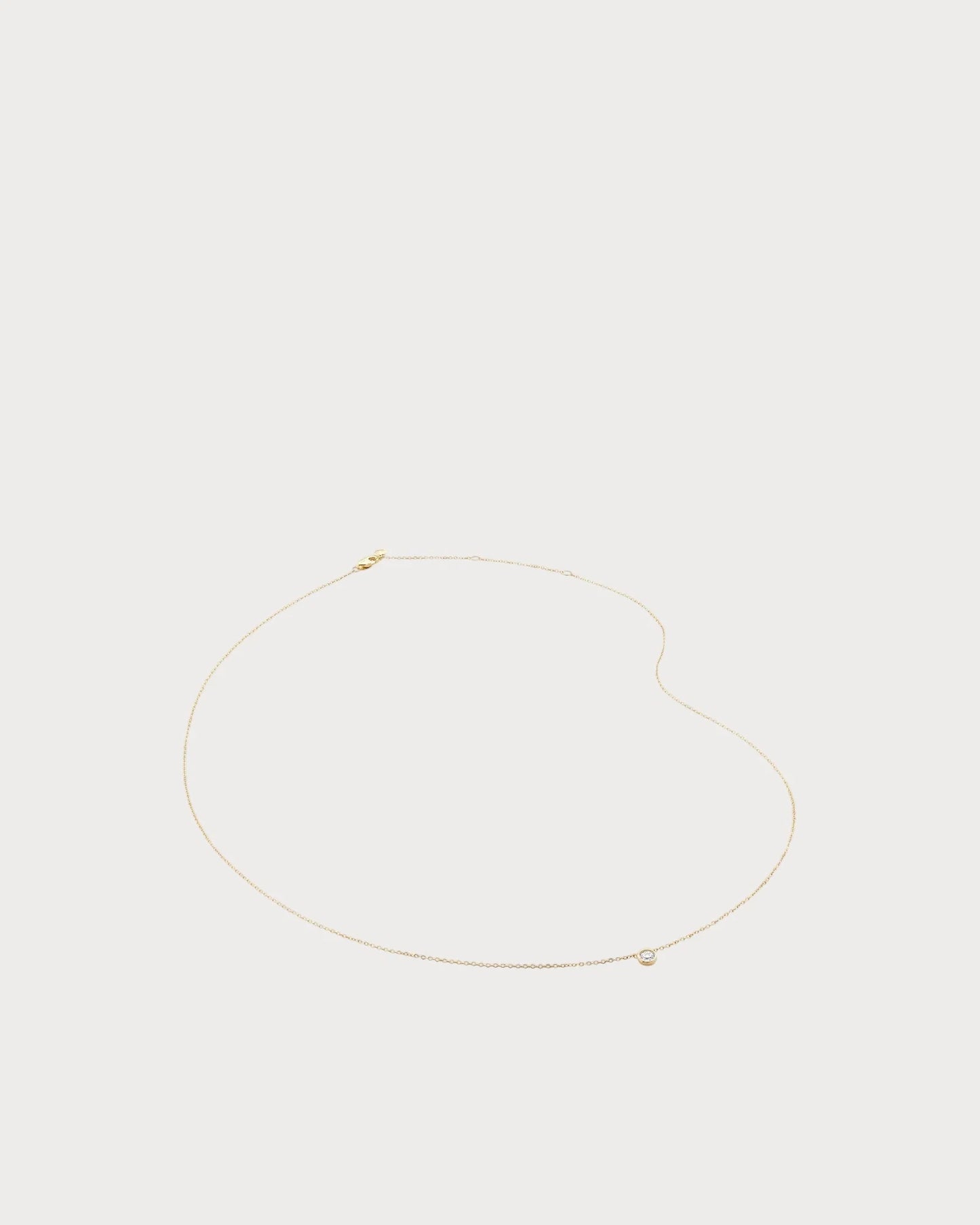 MONICA VINADER Lab-Grown 14ct Yellow-Gold And 0.06ct Lab-Grown Diamond Pendant Necklace(Gold)