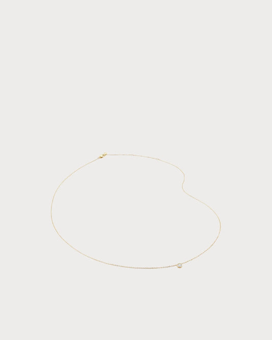 MONICA VINADER Lab-Grown 14ct Yellow-Gold And 0.06ct Lab-Grown Diamond Pendant Necklace(Gold)