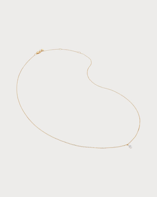 MONICA VINADER Marquise 14ct Yellow Gold And 0.016ct Lab-Grown Diamond Pendant Necklace(Gold)