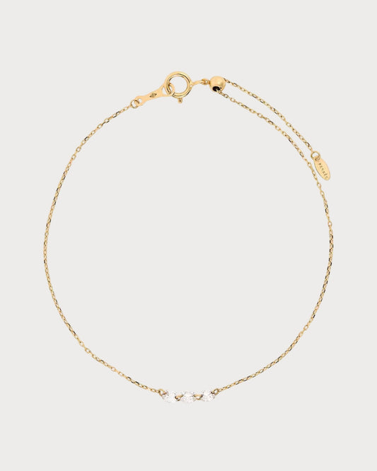 PERSEE Yellow Gold and Diamond Danae Bracelet(Yellow Gold)