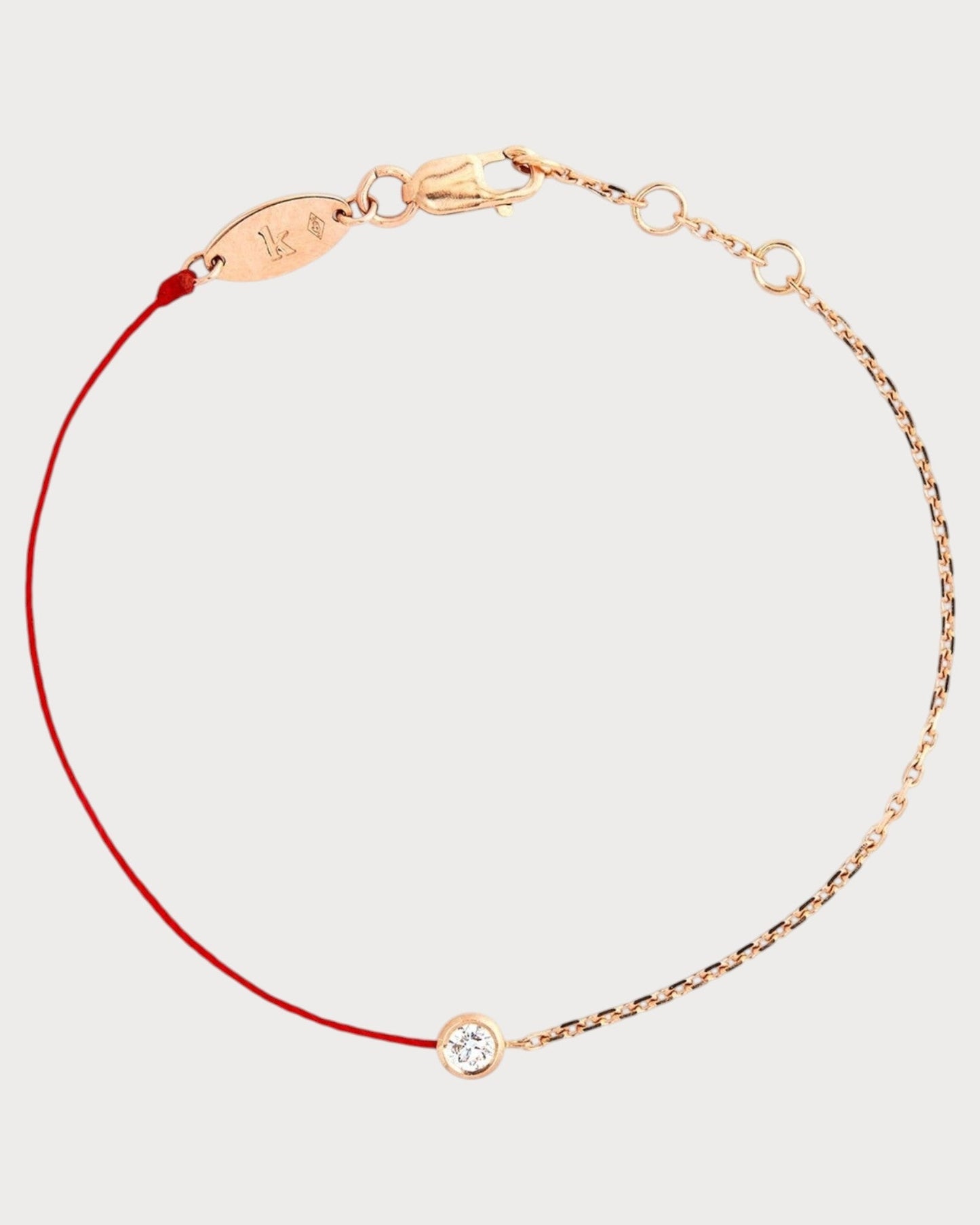 REDLINE Rose Gold and Diamond Pure Half-Chain Bracelet(3 Colors)